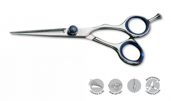 Kiepe Professional Foarfeca profesionala de tuns semi-offset 5.5 inci Blue Fire [1]