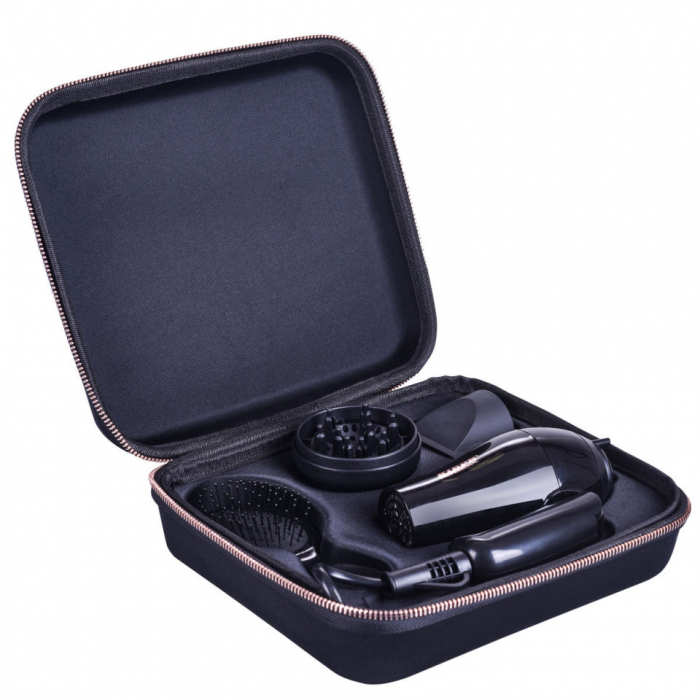 Kiepe Set de calatorie cu uscator si perie de par + gentuta Travel Kit Pure Rose Gold [2]