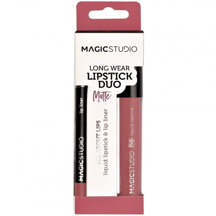 Kit 24 Seturi Perfect Lips (un ruj lichid mat si un creion contur, asortate), Magic Studio [2]
