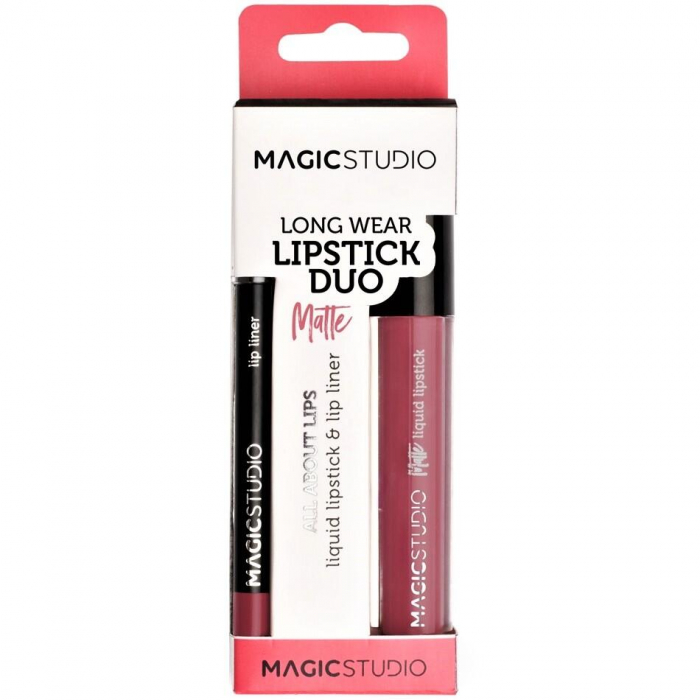 Kit 24 Seturi Perfect Lips (un ruj lichid mat si un creion contur, asortate), Magic Studio [3]