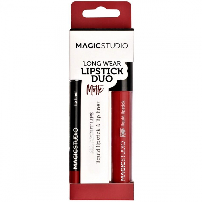 Kit 24 Seturi Perfect Lips (un ruj lichid mat si un creion contur, asortate), Magic Studio [4]