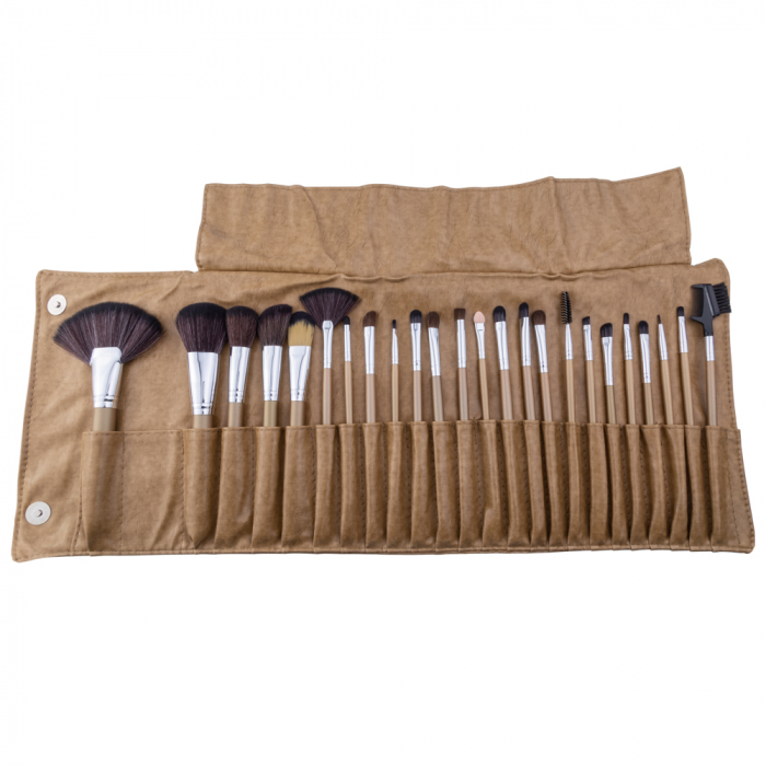 Kit makeup Fashion Icon cu 180 de farduri si set 24 pensule cu husa [6]