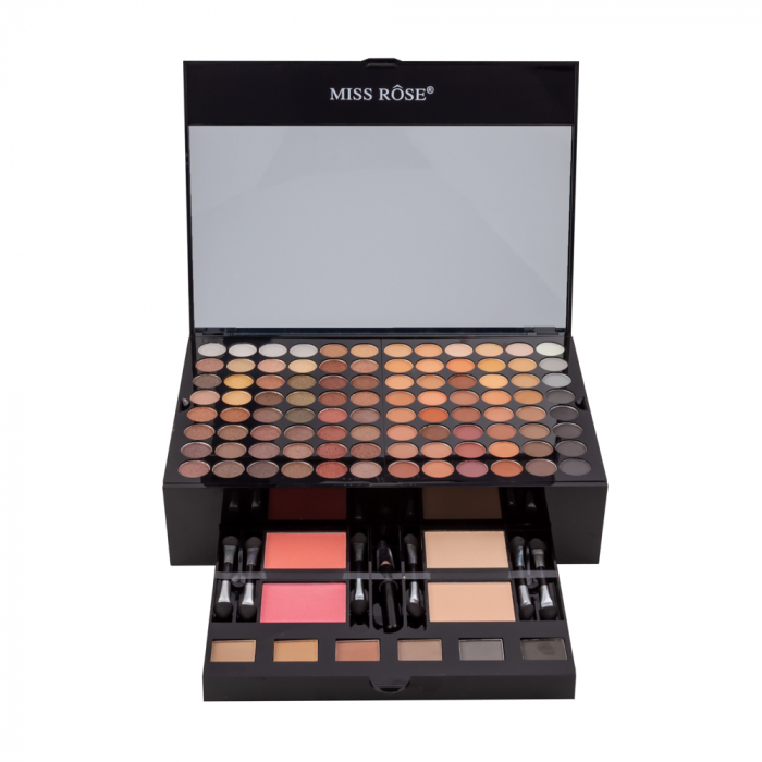 Kit makeup Like a Princess, trusa cu 190 farduri si set 12 pensule cu husa [6]