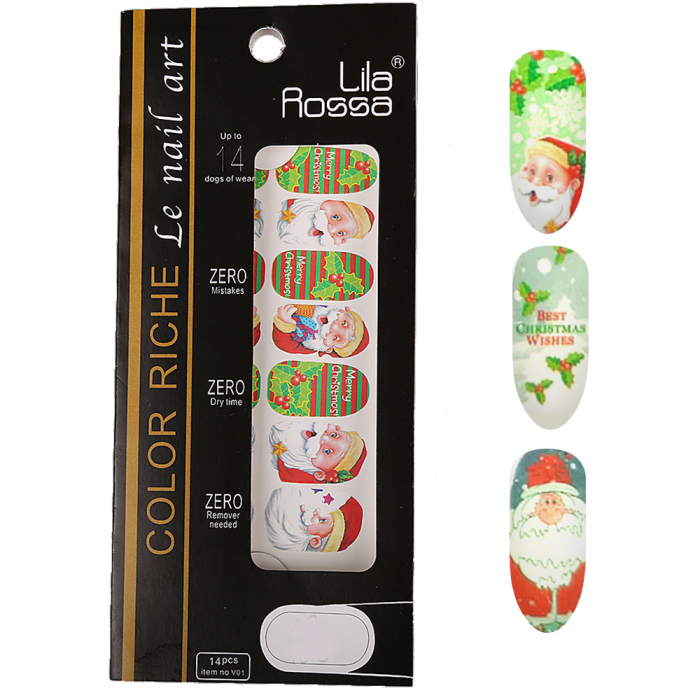 Kit oja semipermanenta Canni, Christmas Edition, lampa uv led SunOne 48 W, 10 oje Canni, baza, top, stickere, 2 pile [6]