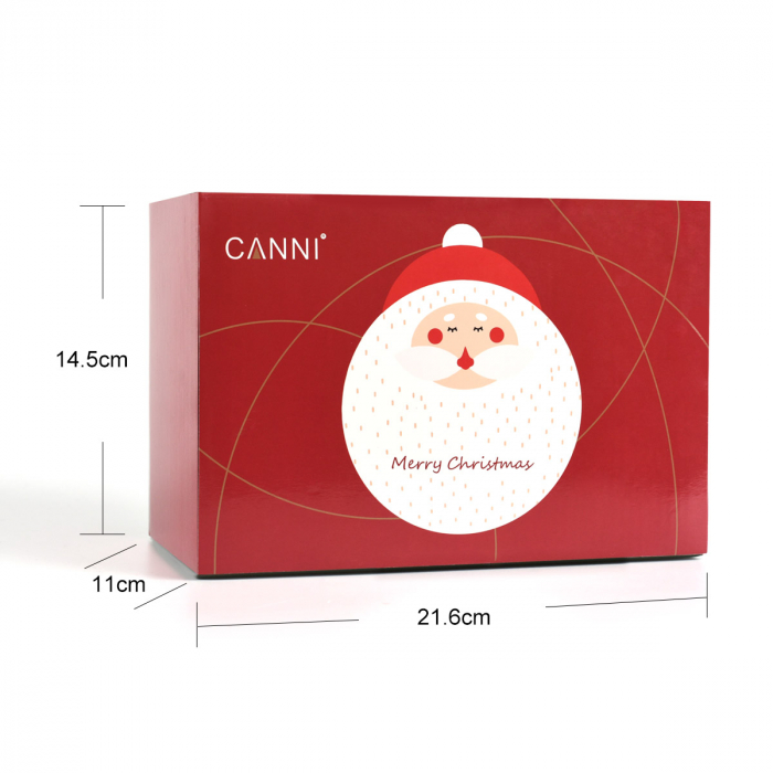 Kit oja semipermanenta Canni, colectie de Craciun, 17 culori, 1 gypsum gel, Catalog culori [12]