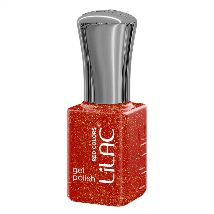 Kit oja semipermanenta Lilac, 14 oje, 10 Red Colors + Top Coat + Base Coat + Nail Prep + Ultrabond, Lampa 36 W, pila unghii si buffer [12]