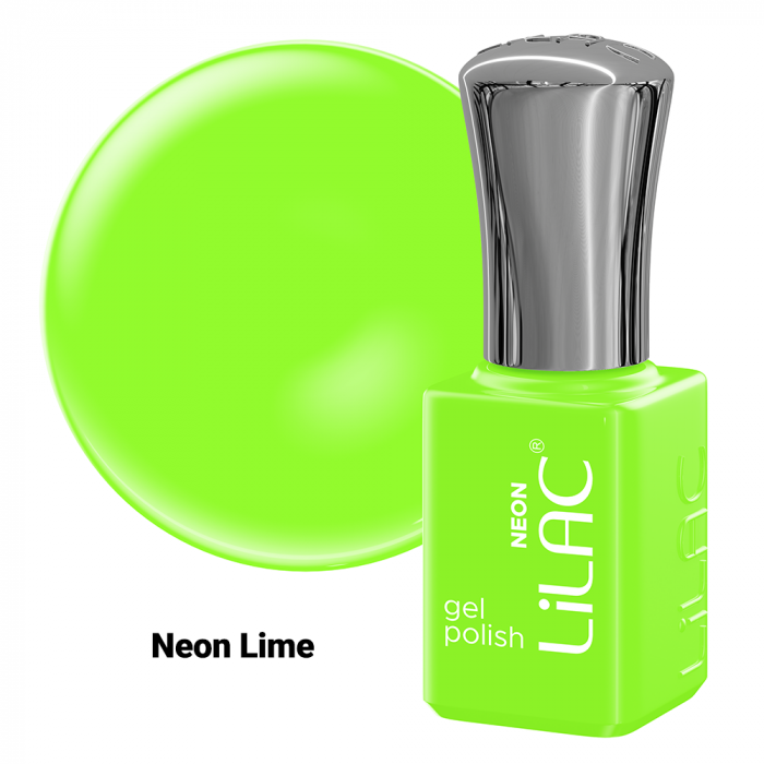Kit oja semipermanenta Lilac, Neon colors, 12 oje: 10 culori, base coat si top coat [13]