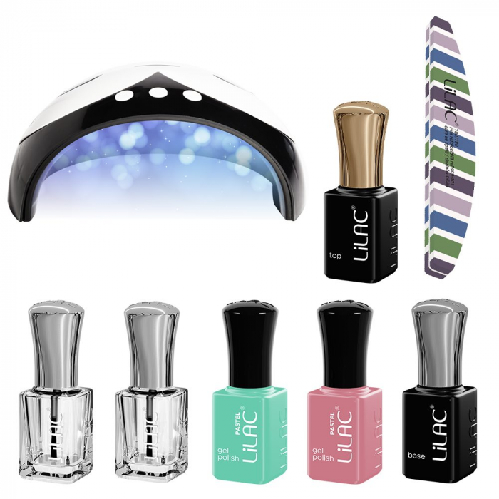 Kit oja semipermanenta Lilac Pastel 6 oje L40 si L34 [2]