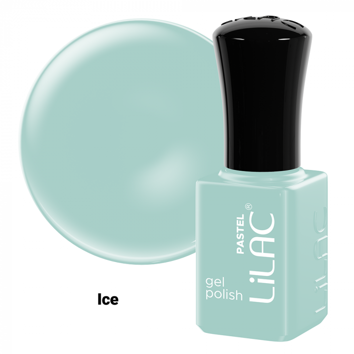 Kit oja semipermanenta Lilac, Pastel colors, 12 oje : 10 culori, base coat, top coat [7]