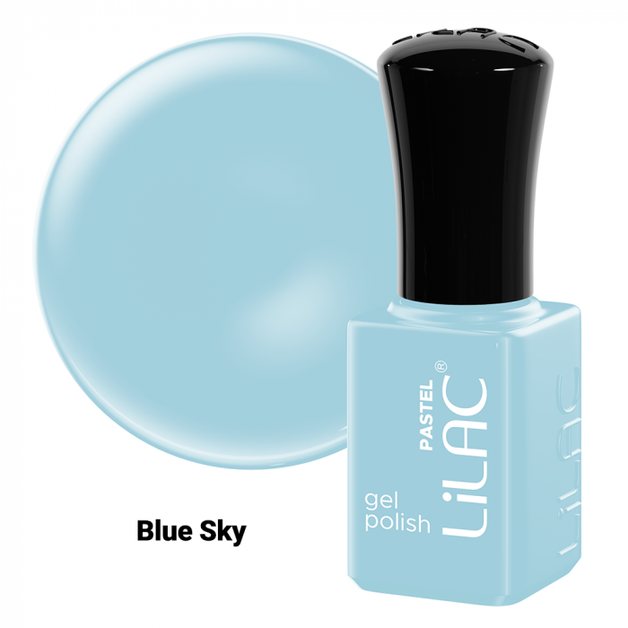 Kit oja semipermanenta Lilac, Pastel colors, 12 oje : 10 culori, base coat, top coat [8]