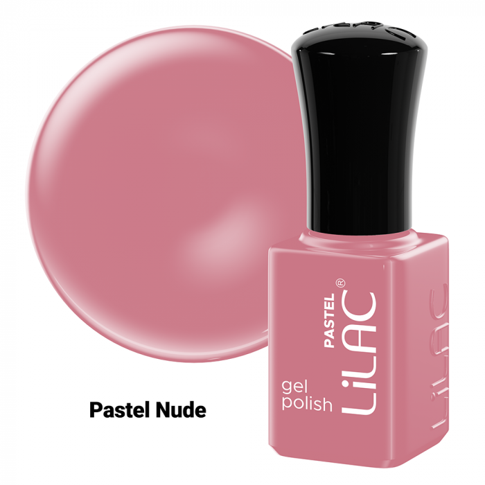 Kit oja semipermanenta Lilac, Pastel colors, 12 oje : 10 culori, base coat, top coat [3]