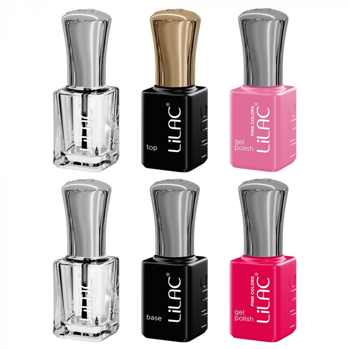 kit unghii cu Oja Semipermanenta Lilac Pink 060-04 [3]