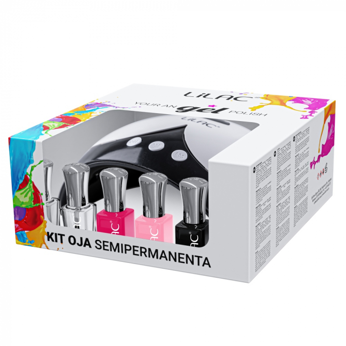 kit unghii cu Oja Semipermanenta Lilac Pink 060-05 [2]