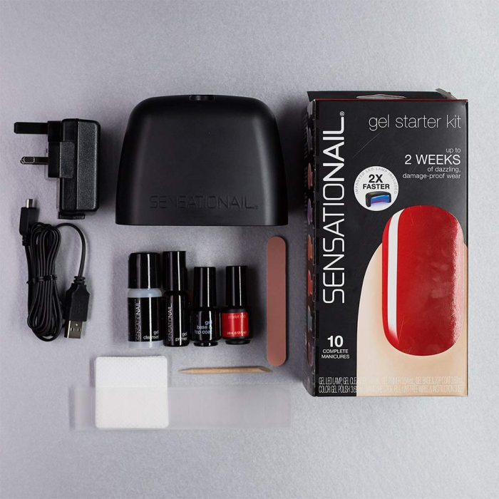 Kit oja semipermanenta Sensationail Starter Kit - Scarlet Red [6]
