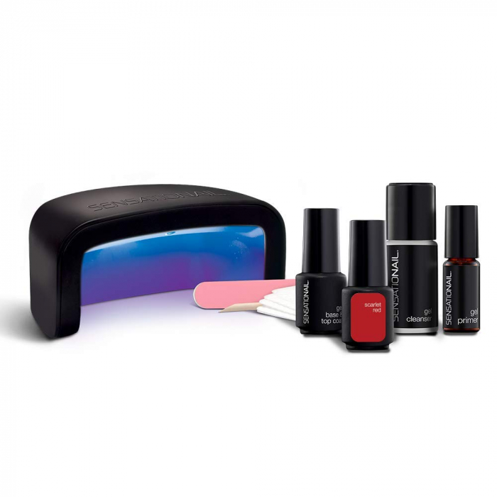 Kit oja semipermanenta Sensationail Starter Kit - Scarlet Red [4]