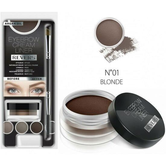 Kit pentru machiajul sprancenelor, Cream Liner, Revers, Blond [3]
