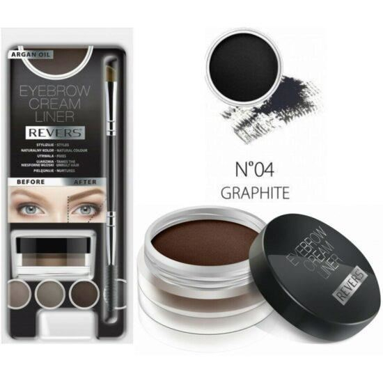 Kit pentru machiajul sprancenelor, Cream Liner, Revers, Grafit [2]