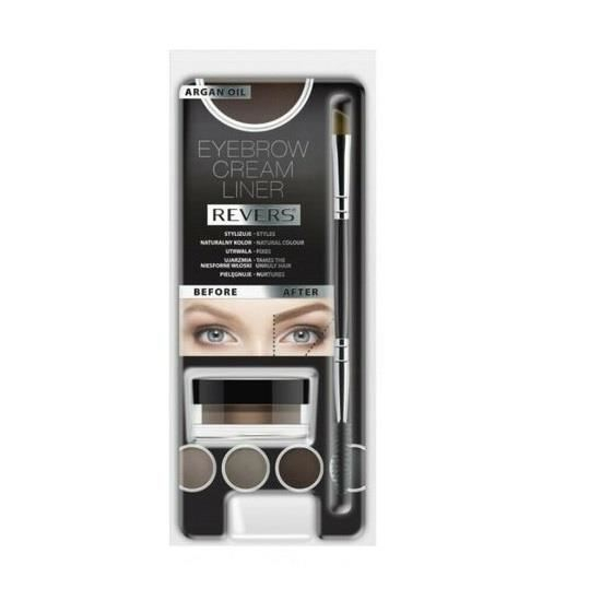 Kit pentru machiajul sprancenelor, Cream Liner, Revers, Maroniu [1]