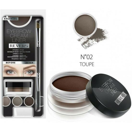 Kit pentru machiajul sprancenelor, Cream Liner, Revers, Taupe [2]