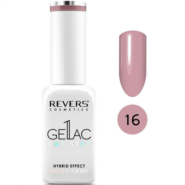 Lac de unghii Gellac 1 Step, Hybrid Effect, Non UV, Revers, 16 Crem, 10 ml [2]