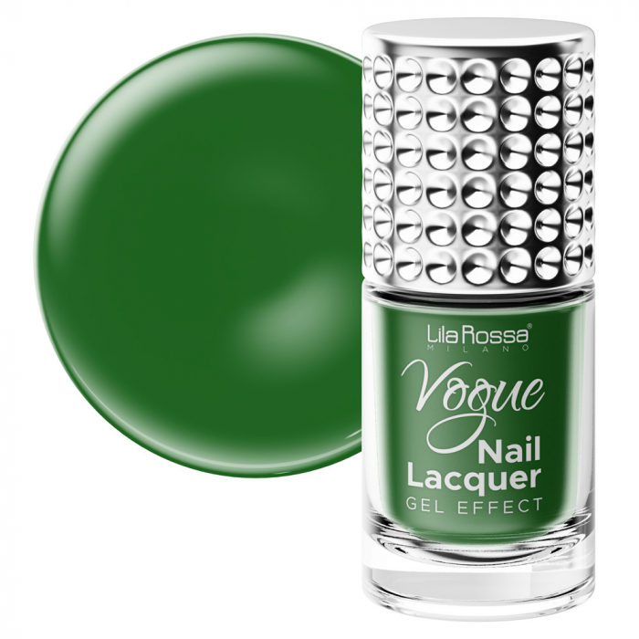 Lac de unghii, Lila Rossa, Vogue, gel effect, 10 ml, Green [2]