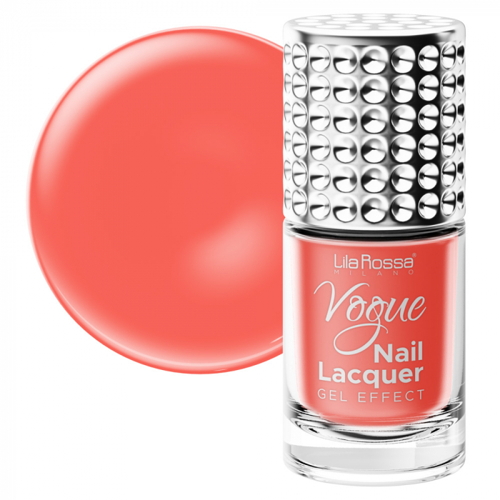 Lac de unghii, Lila Rossa, Vogue, gel effect, 10 ml, Orange [2]