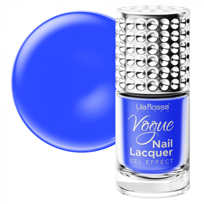 Lac de unghii, Lila Rossa, Vogue, gel effect, 10 ml, Blue [2]