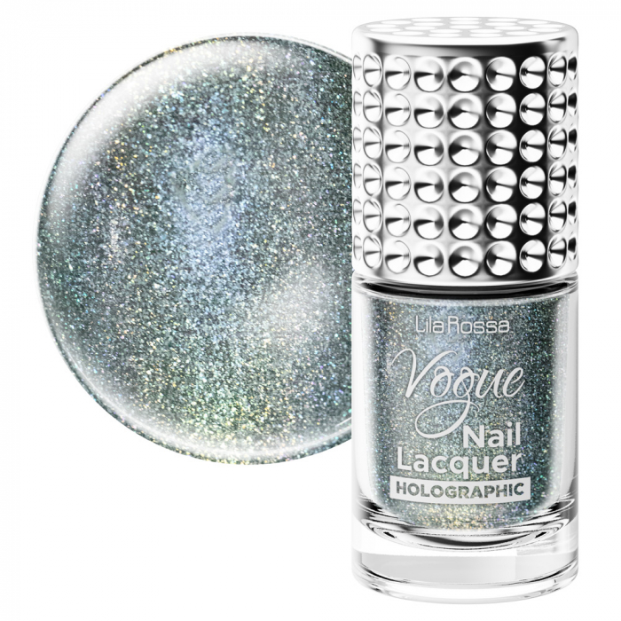 Lac de unghii, Lila Rossa, Vogue, Holographic, 10ml, Wanda [2]