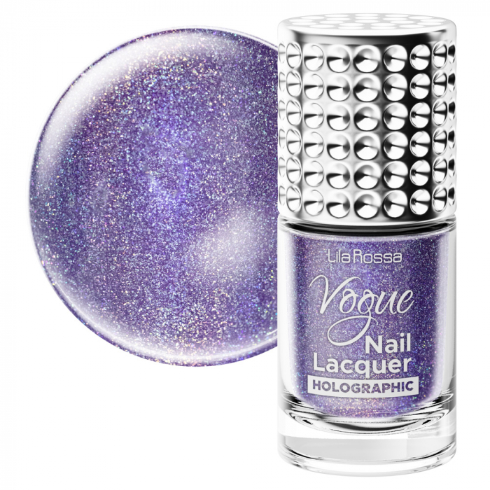 Lac de unghii, Lila Rossa, Vogue, Holographic, 10 ml, Aubrette [2]
