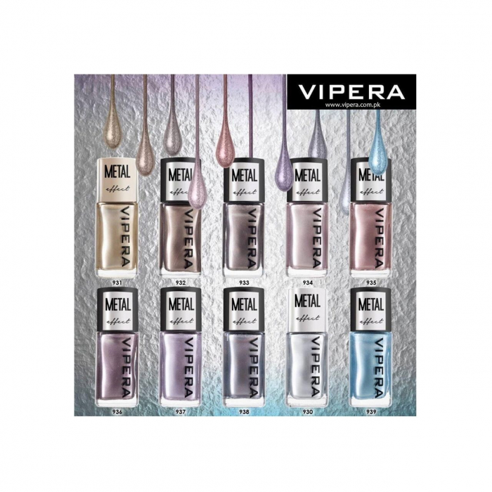 Lac de unghii Metal Effect, Vipera, Nr 934, Umbra, cu efect de oglinda, 10ml [2]