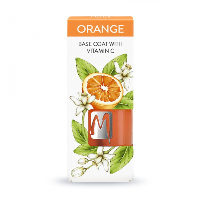 Lac de unghii Moyra Base Coat cu portocale [1]