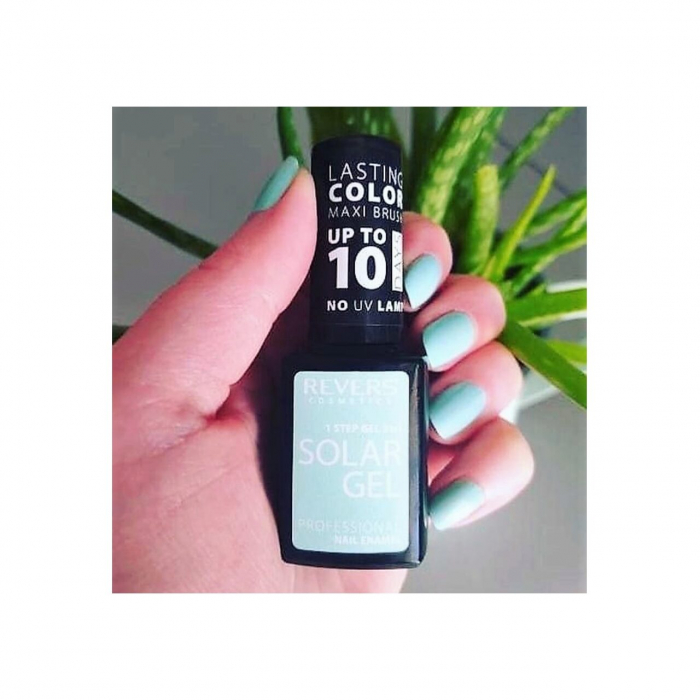 Lac de unghii solar gel, Revers, 12 ml, albastru, nr 20, mojito summer [2]