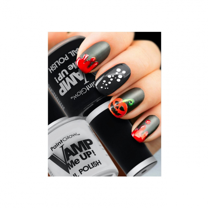 Lac de unghii Vamp Me Up! Paint Glow, negru, 12 ml [2]