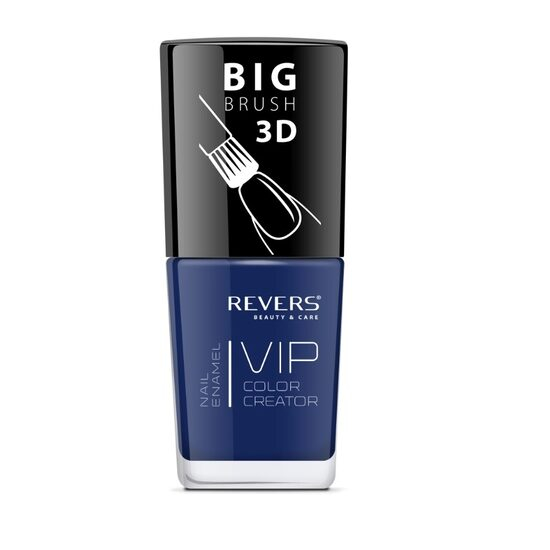 Lac de unghii Vip, 3D, Revers, albastru inchis, Lucios, 12 ml, Nr 009 [1]