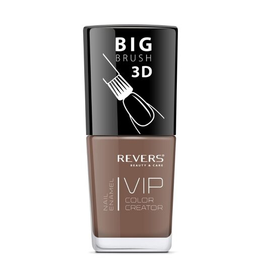 Lac de unghii Vip, 3D, Revers, maro, 12 ml, Nr 032 - Lucios [1]