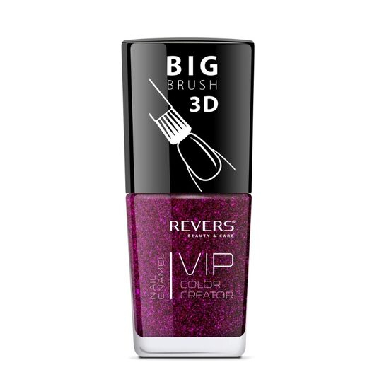 Lac de unghii Vip, 3D, Revers, nuante texturate, 12 ml, Nr 091, mov inchis [1]