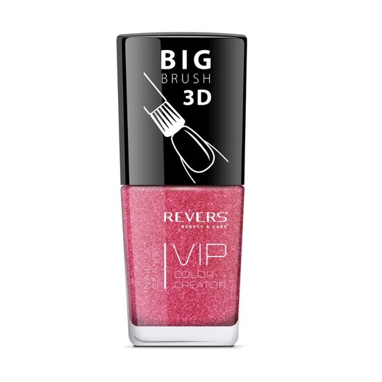 Lac de unghii Vip, 3D, Revers, rosu, 12 ml, Nr 036 - sidefat [1]