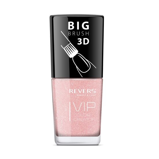 Lac de unghii Vip, 3D, Revers, roz deschis, sidefat, 12 ml, Nr 042 [1]