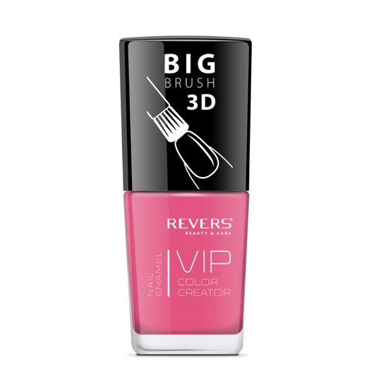 Lac de unghii Vip, 3D, Revers, roz, Lucios, 12 ml, Nr 075 [1]