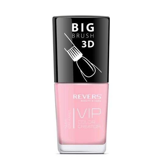 Lac de unghii Vip, 3D, Revers, roz nude, Lucios, 12 ml, Nr 064 [1]