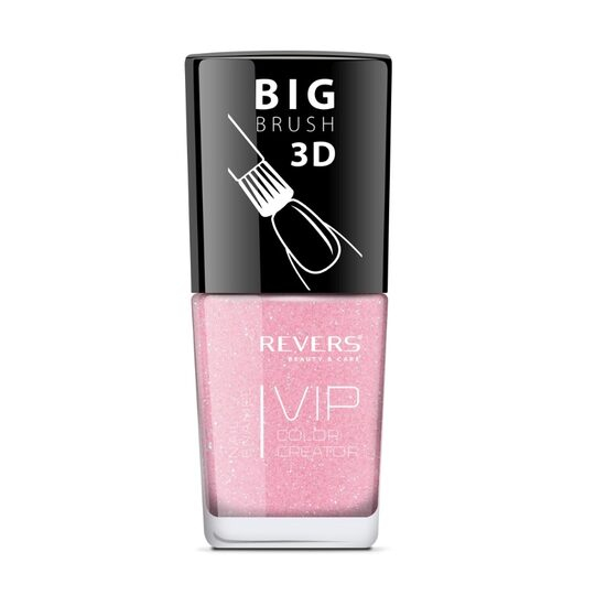 Lac de unghii Vip, 3D, Revers, roz, sidefat, 12 ml, Nr 044 [1]