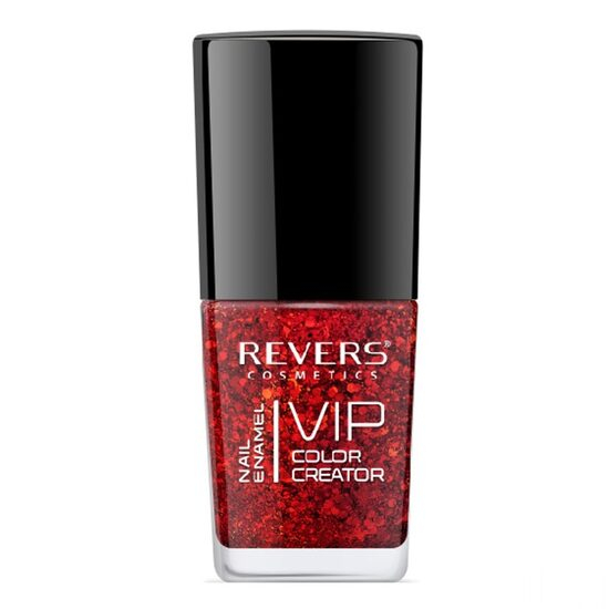 Lac de unghii Vip, 3D, Revers, sclipici rosu, 12ml, Nr 254 [1]