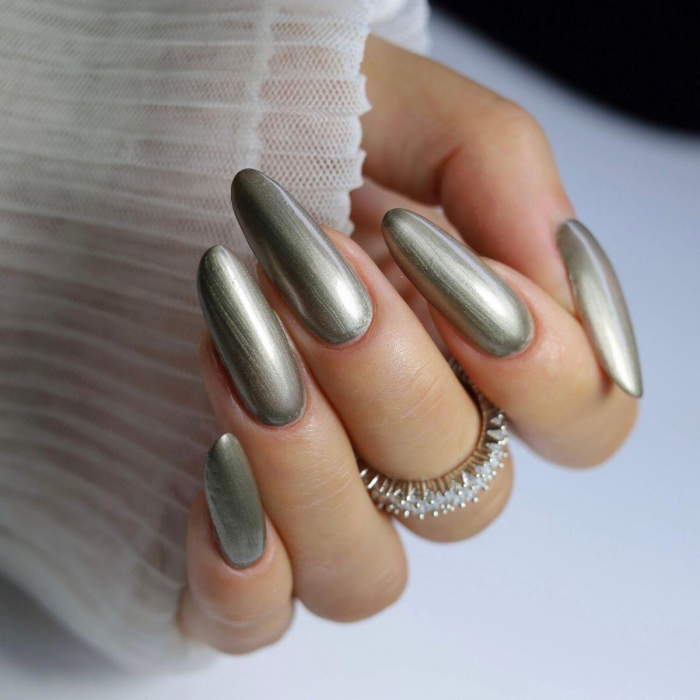 Lac unghii Chrome Effect CH09 Iron Veil Wild & Mild 12ml [2]