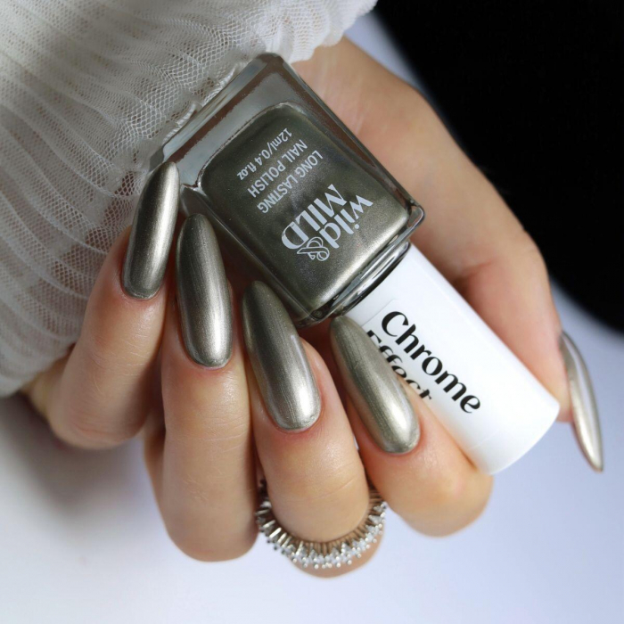 Lac unghii Chrome Effect CH09 Iron Veil Wild & Mild 12ml [3]