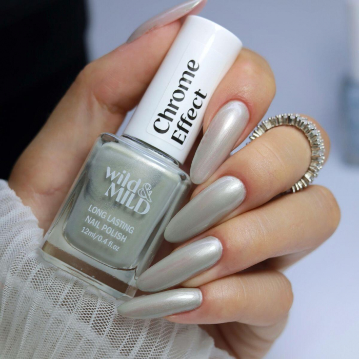 Lac unghii Chrome Effect CH10 Molten Mercury Wild & Mild 12ml [2]