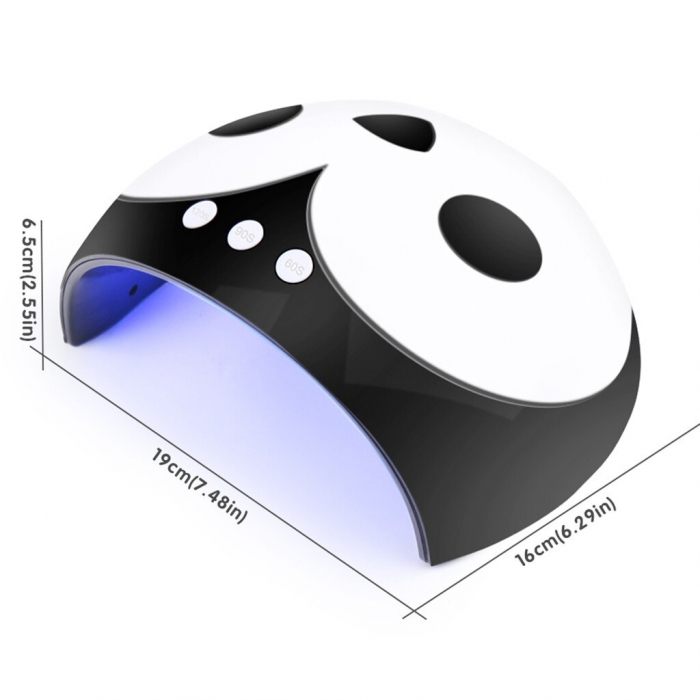 Lampa uv-led manichiura pedichiura Lilac, penguin, 36 W, usb, design deosebit - pinguin [4]