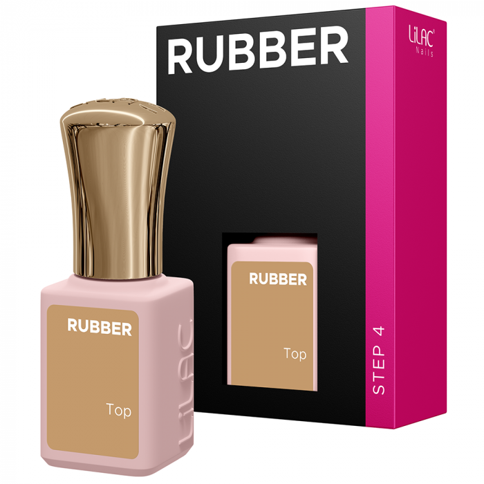 Lilac Rubber Top, pentru oja semipermanenta, 6g [2]