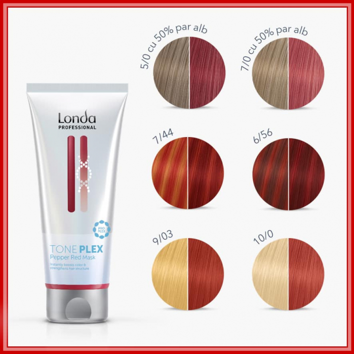 Londa Professional Masca nuantatoare TonePlex Pepper Red 200ml [2]