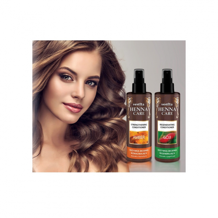Lotiune hidratanta si fortifianta pentru par si scalp, Henna Care, Venita, cu chihlimbar, 100ml [2]