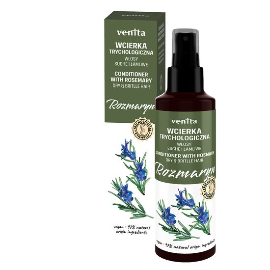 Lotiune Tricologica pentru par cu extract de Rozmarin pentru par uscat si fragil, Venita, 100ml [1]